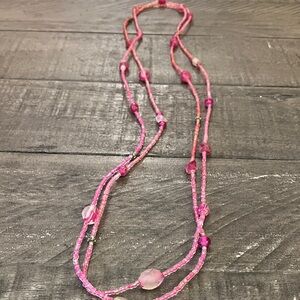 Pink Beaded Necklace